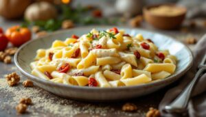 Cette recette de pâtes crémeuses au gorgonzola et légumes qui réchauffe l’automne en 20 minutes chrono