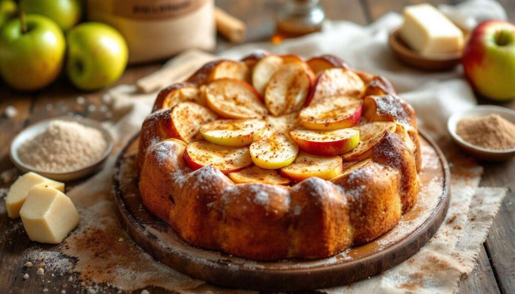 Cette recette de gâteau aux pommes fondant fait émerveiller tout le monde (petits et grands l’adorent)