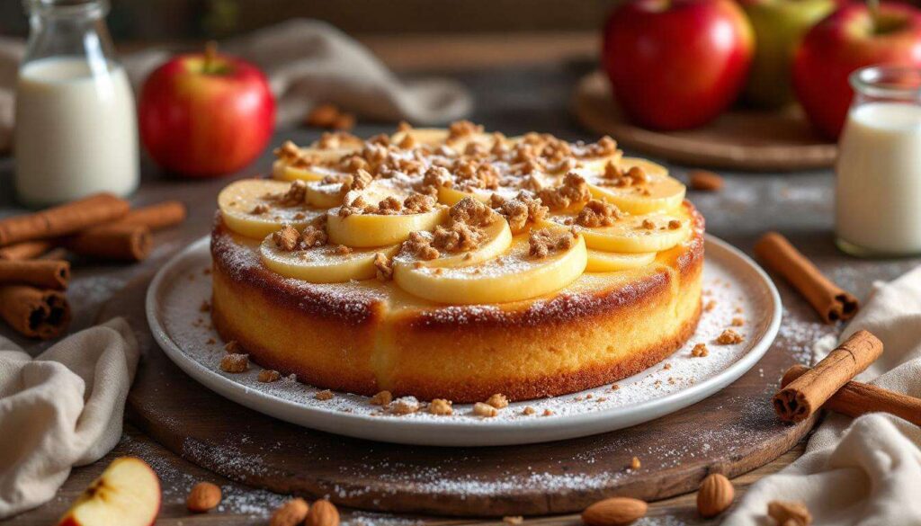Cette recette de gâteau aux pommes sans four va vous bluffer (prête en 10 min !)