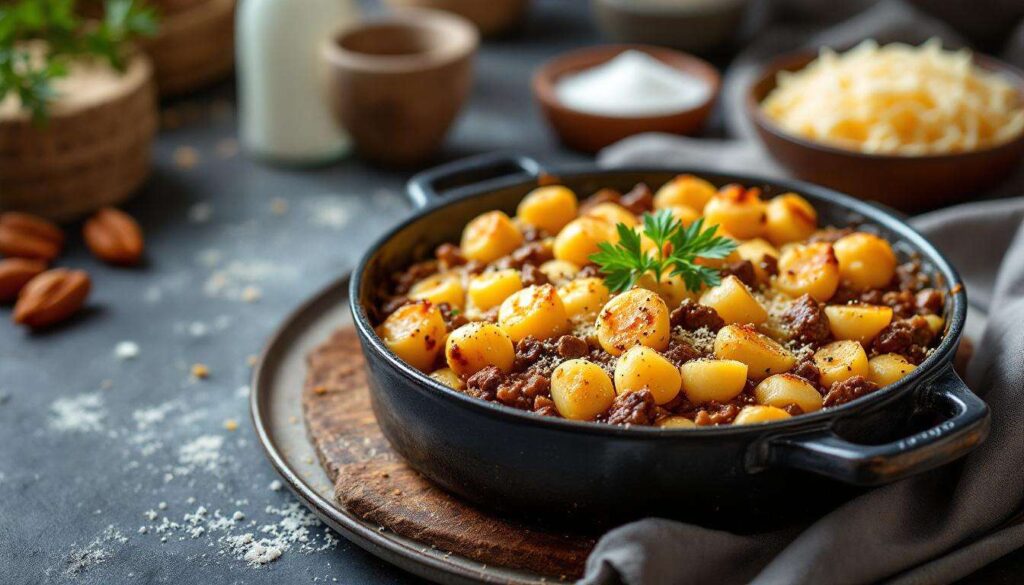 Gratin de coquillettes au bœuf bourguignon : recette anti‑gaspillage, ultra fondante et pleine de saveurs automnales