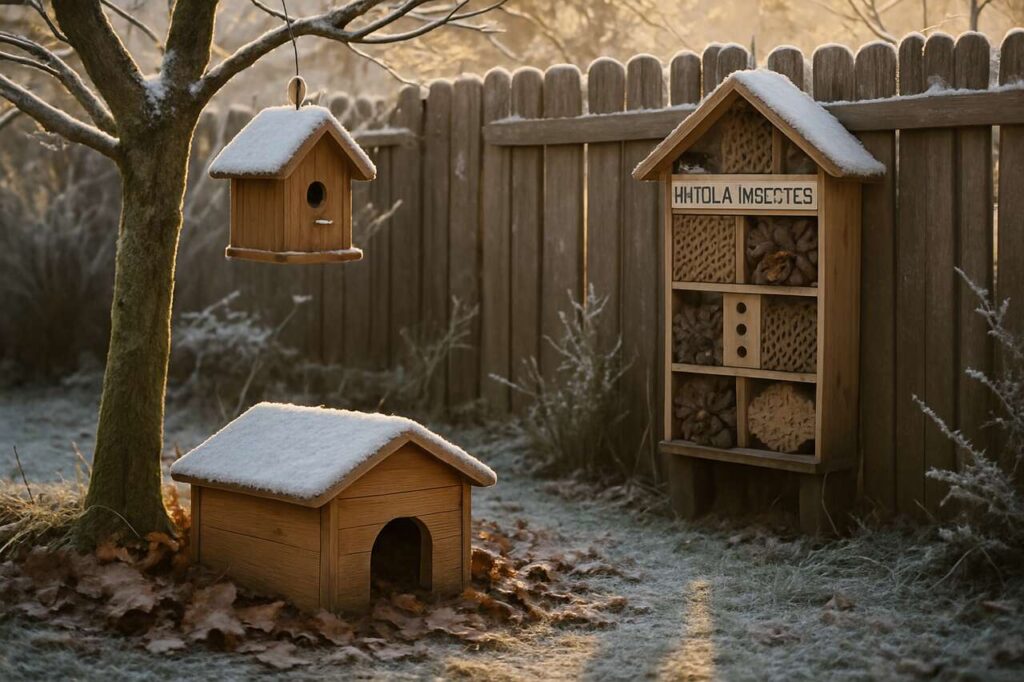 Créer un refuge hivernal pour la faune locale : astuces simples pour protéger oiseaux, hérissons et insectes cet hiver