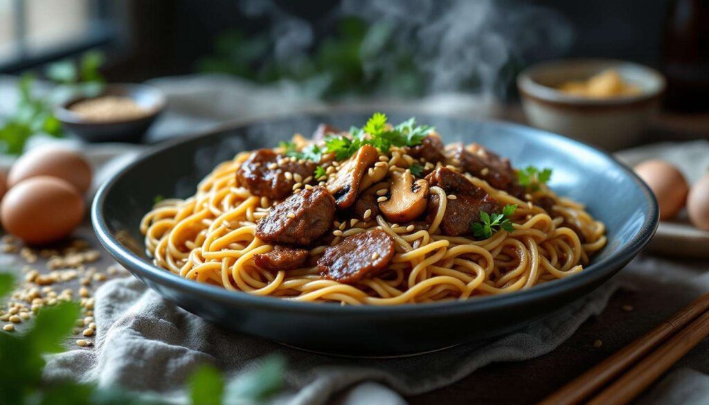 Poêlée de nouilles en sauce au bœuf : la recette japonaise réconfort qui va vous faire oublier les pâtes