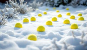Jardin : pourquoi disperser des balles de tennis dans la neige cet hiver peut sauver des vies sans que vous le sachiez