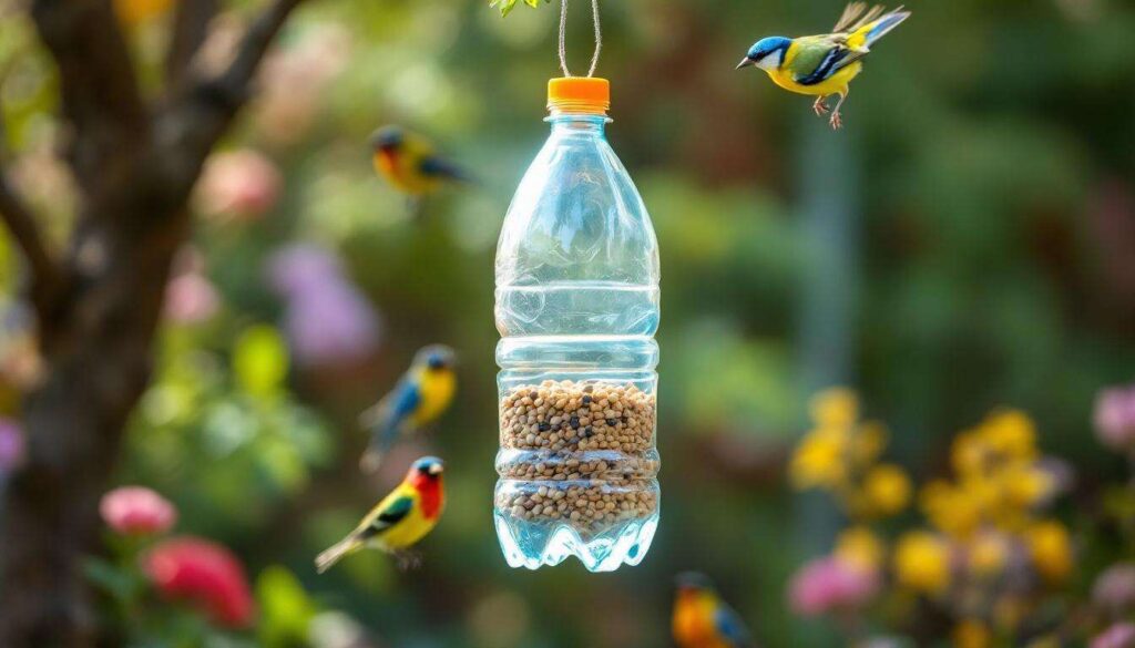 Voici comment une bouteille plastique devient une mangeoire parfaite pour les oiseaux