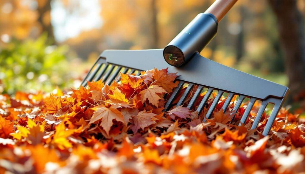 Ce petit appareil de jardin remplace le râteau, avale les feuilles mortes et les transforme en or pour vos massifs
