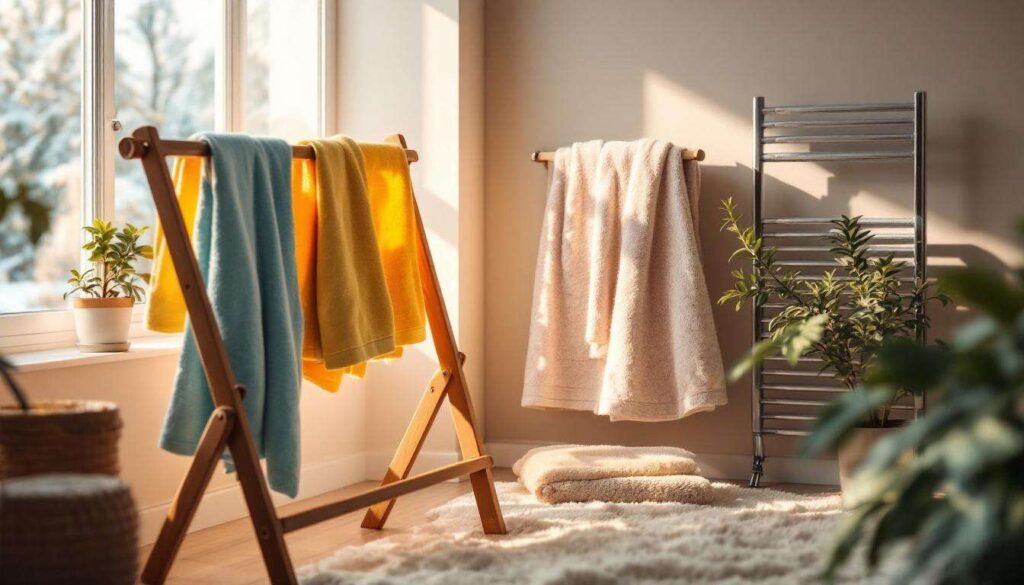 Ni sèche-linge ni ventilateur : l’astuce pour sécher vos serviettes en hiver sans odeur d’humidité