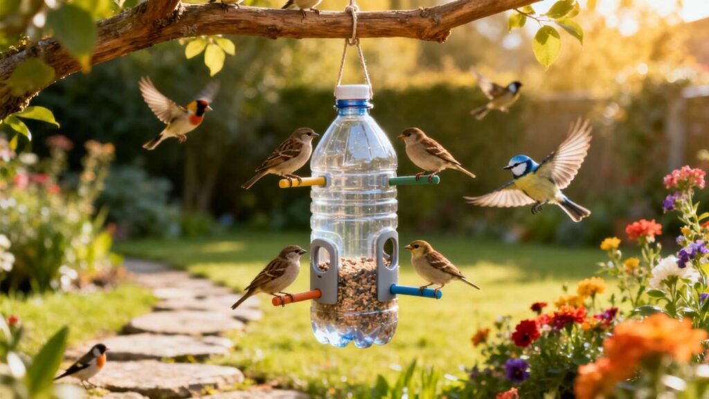 Voici comment une bouteille plastique devient une mangeoire parfaite pour les oiseaux