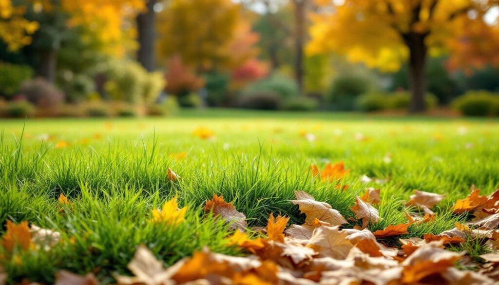 Avant de sortir le râteau, ce détail sur le type d’arbre de votre jardin change tout pour ramasser les feuilles mortes sans abîmer le gazon