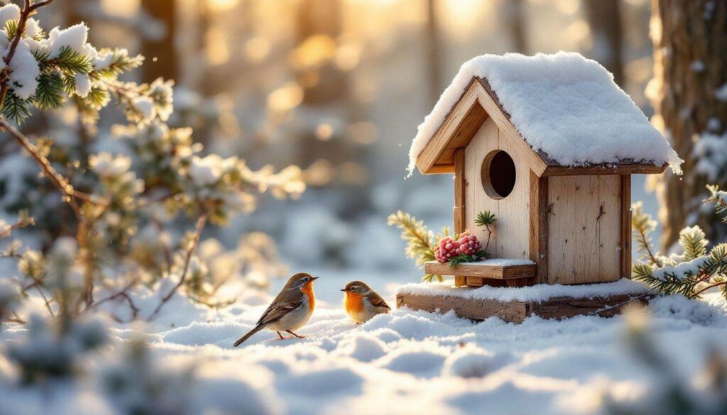 Aidez les oiseaux à traverser l'hiver au chaud avec ce joli nichoir à petit prix