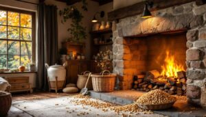 Cheminée traditionnelle : l&rsquo;astuce française qui permet aux seniors d’employer des pellets sans effort