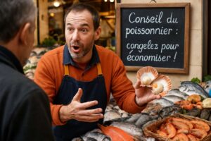 Ce poissonnier est catégorique : congelez les Saint-Jacques pour les payer moins cher, à cette condition !