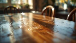 Meubles en bois marqués par des verres ou l’eau ? Le réflexe ultra efficace pour tout effacer sans refaire tout le vernis