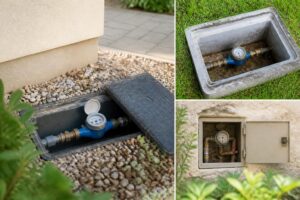 Regard de compteur d'eau extérieur : types, normes et prix
