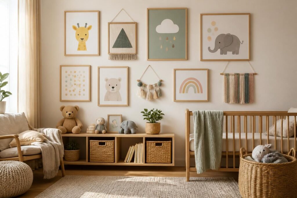 Tableau chambre bébé à faire soi-même : 10 idées faciles
