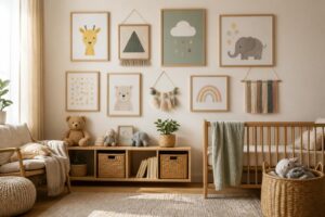 Tableau chambre bébé à faire soi-même : 10 idées faciles